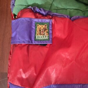 Vintage Kodiak Sleeping Bag Red Purple